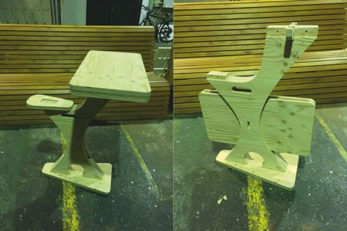 طرح میز صندلی ایستاده قو - table chair standing swan ve - برای دستگاه CNC چوب و لیزر (سی ان سی)