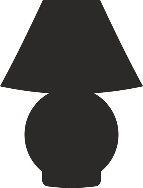 طرح چراغ رومیزی طرح شبح سایه - table lamp sketch silhouette - برای دستگاه CNC چوب و لیزر (سی ان سی)