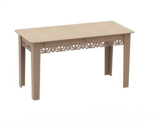 طرح میز با دو کشو - table with 2 drawers - برای دستگاه CNC چوب و لیزر (سی ان سی)