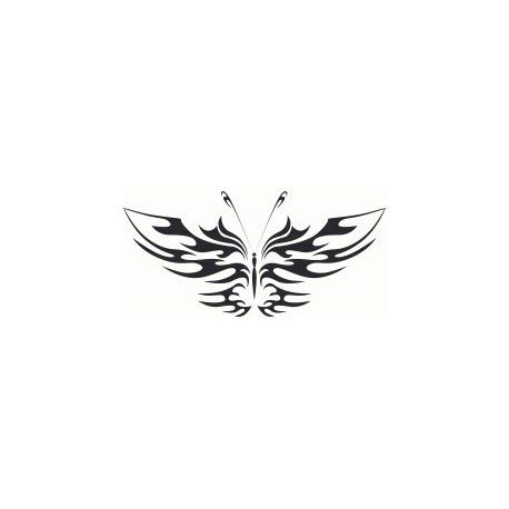طرح تاتو قبیله‌ای پروانه هنر - tattoo tribal butterfly art - برای دستگاه CNC چوب و لیزر (سی ان سی)