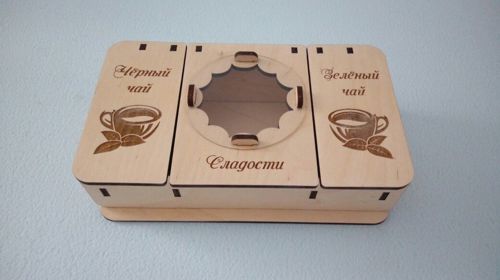 طرح چای جعبه - tea box ve - برای دستگاه CNC چوب و لیزر (سی ان سی)