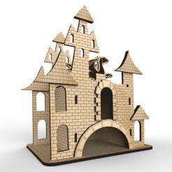 طرح چایخانه قلعه طرح - tea house castle layout - برای دستگاه CNC چوب و لیزر (سی ان سی)