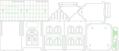 طرح چایخانه ها برای برش لیزری - tea houses layout for laser cut ve - برای دستگاه CNC چوب و لیزر (سی ان سی)