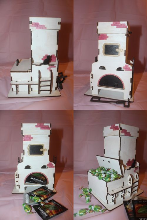 طرح قالب چایخانه برای برش لیزری - tea house template for laser cut ve - برای دستگاه CNC چوب و لیزر (سی ان سی)