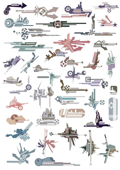 طرح عناصر تکنو دکور برای برش لیزر - techno decor elements for laser cutting ve - برای دستگاه CNC چوب و لیزر (سی ان سی)