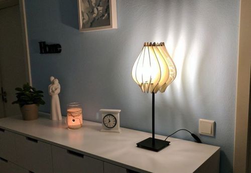 طرح لامپ تد برای برش لیزری - ted lamp for laser cut ve - برای دستگاه CNC چوب و لیزر (سی ان سی)