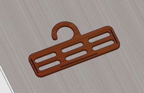 طرح کراوات سازماندهنده لیزری - tie organizer laser cut - برای دستگاه CNC چوب و لیزر (سی ان سی)
