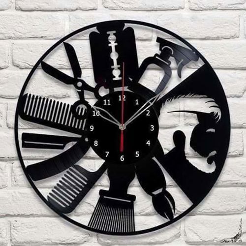 طرح tiktok-studio-barber-shop-vinyl-wall-clock-barber-shop-wall-art-barbershop-decor-barbershop-gifts-for-barber-ve