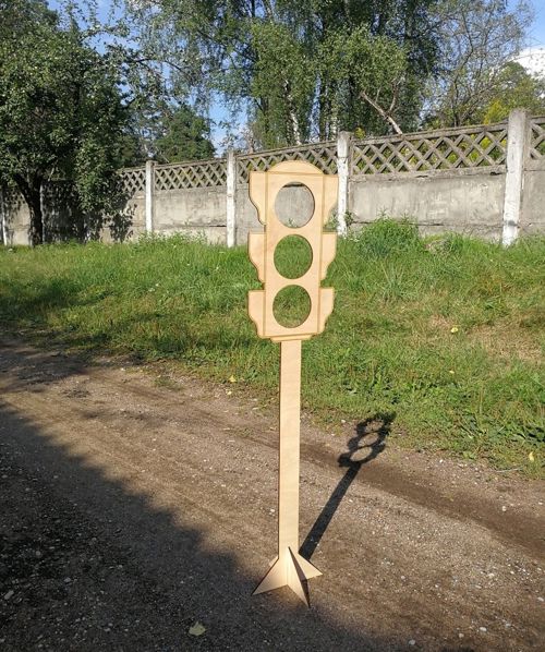 طرح چراغ راهنمایی میله کودکان اسباب بازی کودکان برای برش لیزری - traffic light post kids children toy for laser cutting ve - برای دستگاه CNC چوب و لیزر (سی ان سی)