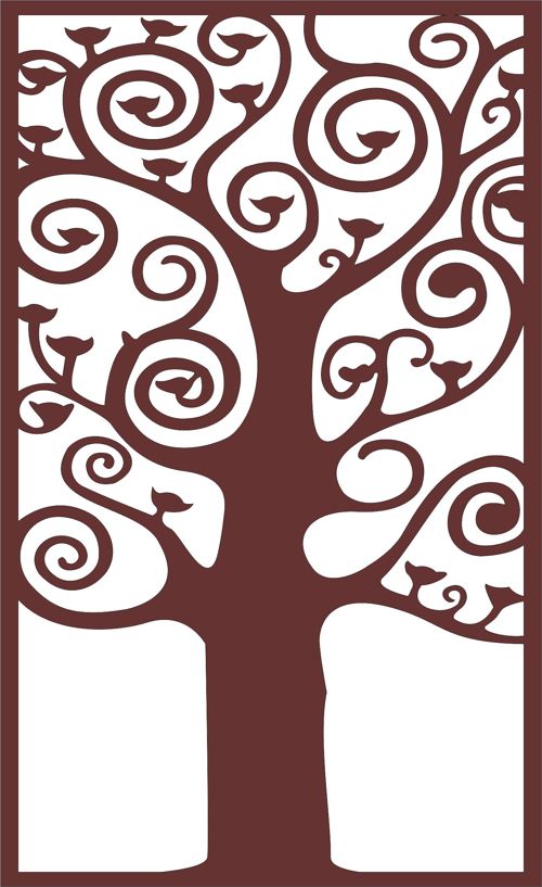 طرح برش cnc طرح درخت جلی برای برش لیزر - tree jali design cnc cutting pattern for laser cut ve - برای دستگاه CNC چوب و لیزر (سی ان سی)