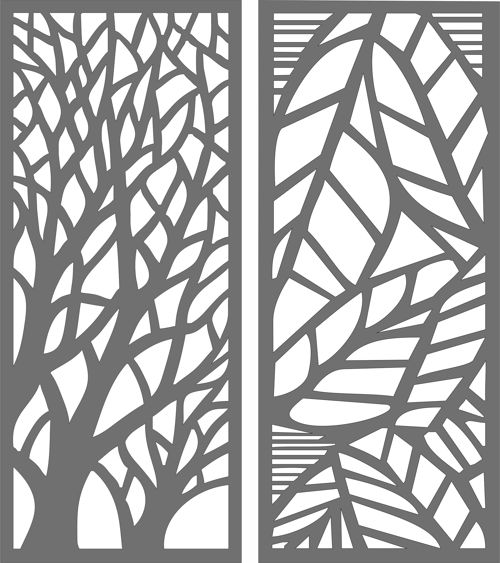 طرح tree-shaped-privacy-partition-indoor-panel-screen-room-divider-seamless-design-for-laser-cut-ve