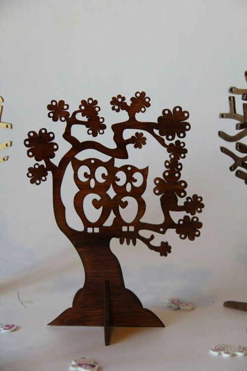 طرح برش لیزری دستگاه cnc روتر با پرنده درخت - tree with birds cnc router plan for laser cut ve - برای دستگاه CNC چوب و لیزر (سی ان سی)