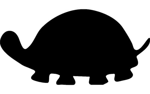 طرح لاک‌پشت شبح بردار - turtle silhouette vector - برای دستگاه CNC چوب و لیزر (سی ان سی)