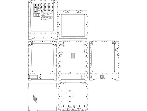 طرح ulti v 0 bo - ulti v1 0 box - برای دستگاه CNC چوب و لیزر (سی ان سی)