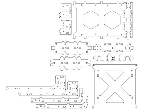 طرح ulti v 0 wood table - ulti v1 0 wood table - برای دستگاه CNC چوب و لیزر (سی ان سی)