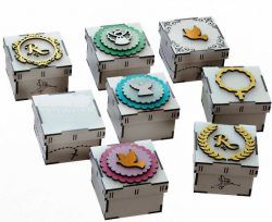طرح مدل جعبه هدیه منحصربه‌فرد برای برش لیزری - unique gift box model for laser cut - برای دستگاه CNC چوب و لیزر (سی ان سی)