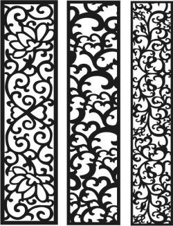 طرح الگوی ستون عمودی برای برش لیزر cnc - vertical column pattern for laser cut cnc - برای دستگاه CNC چوب و لیزر (سی ان سی)