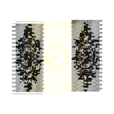 طرح ساعت قدیمی ساعت - vintage clock - برای دستگاه CNC چوب و لیزر (سی ان سی)