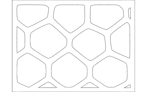 طرح الگوی ورونوی - voronoi pattern - برای دستگاه CNC چوب و لیزر (سی ان سی)