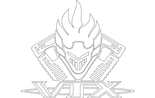 طرح vt logo - vtx logo - برای دستگاه CNC چوب و لیزر (سی ان سی)