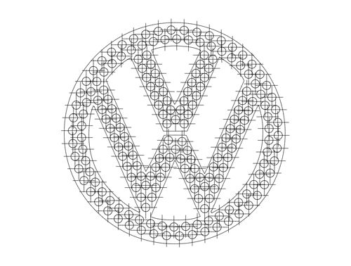 طرح لوگوی vw وکتور - vw logo vector - برای دستگاه CNC چوب و لیزر (سی ان سی)