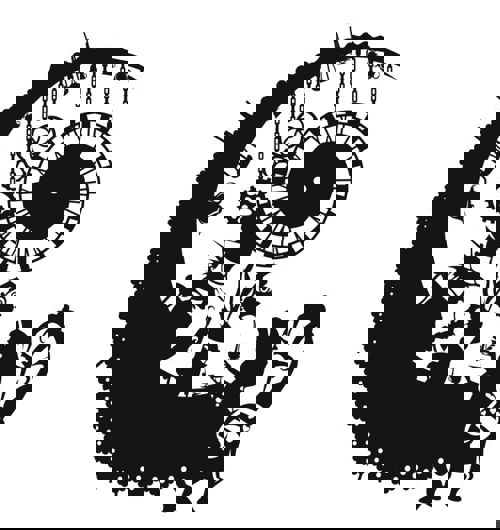 طرح ساعت وینیل برای برش لیزری روکش - vynl clock for laser cutting ve - برای دستگاه CNC چوب و لیزر (سی ان سی)