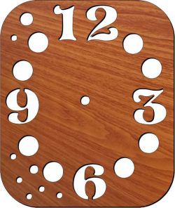 طرح ساعت دیواری با اعداد و سیارات برای برش لیزری پلاسما روکش - wall clock with numbers and planets for laser cut plasma ve - برای دستگاه CNC چوب و لیزر (سی ان سی)