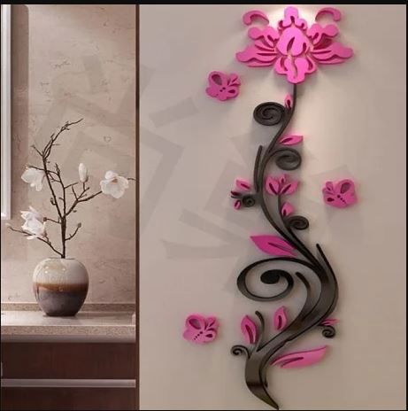 طرح wall-decor-flower-for-laser-cutting-ve