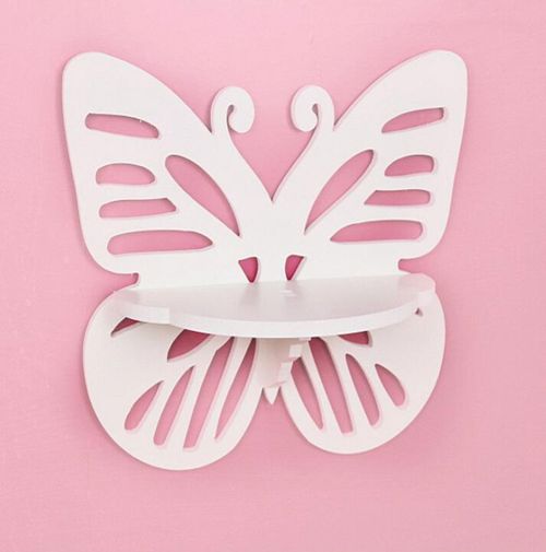 طرح قالب قفسه پروانه ای دیواری برای برش لیزری - wall hanging shelf butterfly rack template for laser cut ve - برای دستگاه CNC چوب و لیزر (سی ان سی)