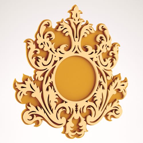 طرح قاب آینه دیواری طرح - wall mirror frame design - برای دستگاه CNC چوب و لیزر (سی ان سی)