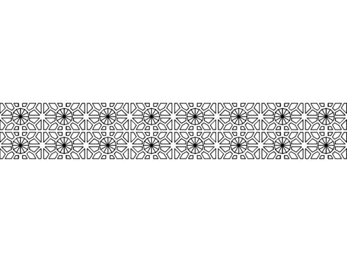 طرح جداکننده دیواری 7 - wall separator 7 - برای دستگاه CNC چوب و لیزر (سی ان سی)