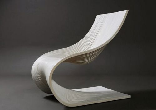 طرح صندلی موجی برای برش لیزری - wave chair for laser cut ve - برای دستگاه CNC چوب و لیزر (سی ان سی)
