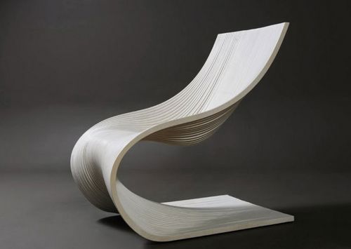 طرح صندلی موجی - wave chair ve - برای دستگاه CNC چوب و لیزر (سی ان سی)
