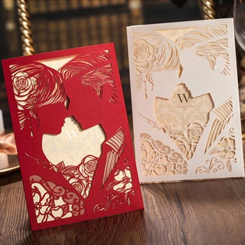 طرح کارت عروسی لیزری - wedding card for laser cut ve - برای دستگاه CNC چوب و لیزر (سی ان سی)