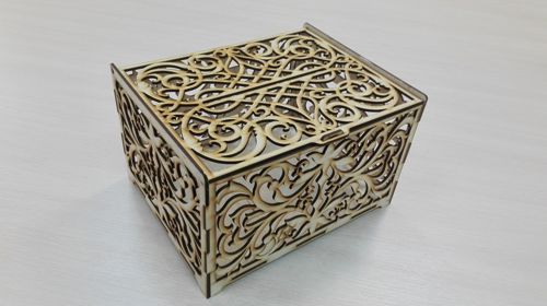 طرح جعبه پاکت عروسی - wedding envelope box ve - برای دستگاه CNC چوب و لیزر (سی ان سی)