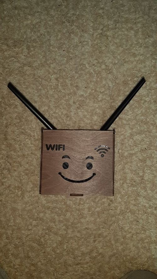 طرح جعبه وای فای برای برش لیزری ویروس - wifi box for laser cutting ve - برای دستگاه CNC چوب و لیزر (سی ان سی)
