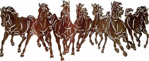 طرح اسب‌های وحشی آزاد - wild horses ve - برای دستگاه CNC چوب و لیزر (سی ان سی)