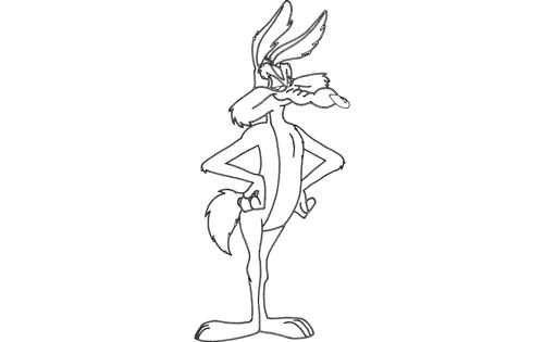 طرح wile e coyote rabbit - wile e coyote rabbit - برای دستگاه CNC چوب و لیزر (سی ان سی)