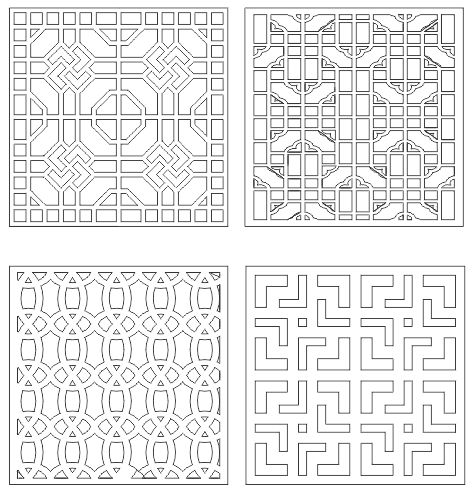 طرح طراحی جداکننده پنجره برای برش لیزر cnc - window divider design for laser cut cnc - برای دستگاه CNC چوب و لیزر (سی ان سی)