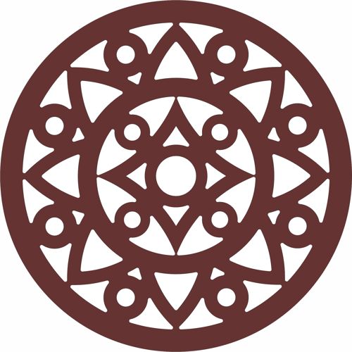 طرح حفاظ دایره ای پنجره برای برش لیزری - window grill circular design for laser cutting - برای دستگاه CNC چوب و لیزر (سی ان سی)