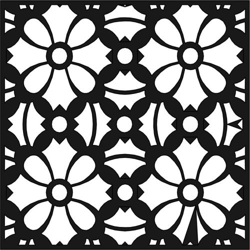 طرح حفاظ پنجره طرح تزئین الگوی یکپارچه - window grill design decoration pattern seamless ve - برای دستگاه CNC چوب و لیزر (سی ان سی)