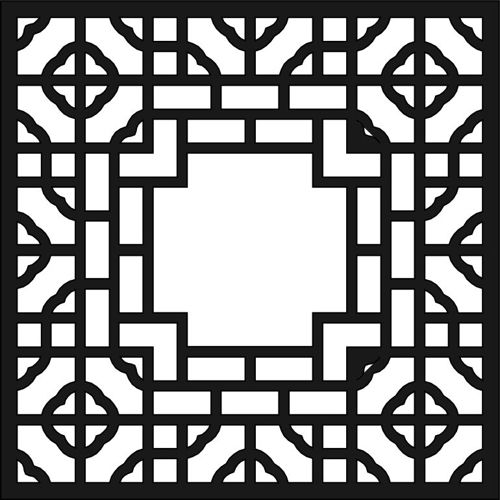 طرح طراحی جلوپنجره حفاظتی دکور الگو - window grill design decor pattern ve - برای دستگاه CNC چوب و لیزر (سی ان سی)