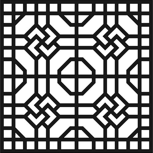 طرح طراحی جلوپنجره جلوبندی دکوراسیون صفحه الگوی - window grill design decor screen pattern ve - برای دستگاه CNC چوب و لیزر (سی ان سی)