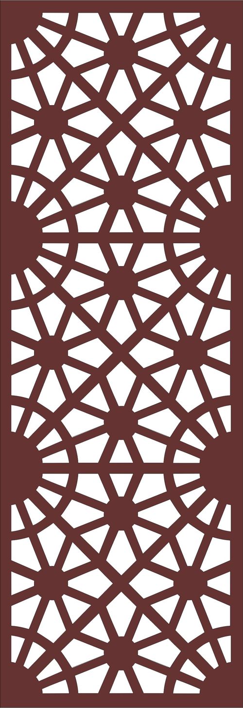 طرح حفاظ پنجره گلدار یکپارچه برای برش لیزری - window grill floral seamless for laser cutting - برای دستگاه CNC چوب و لیزر (سی ان سی)