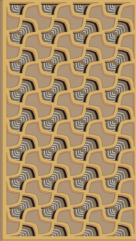 طرح الگوی حفاظ پنجره برای برش لیزری - window grill pattern for laser cutting 49 ve - برای دستگاه CNC چوب و لیزر (سی ان سی)