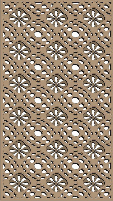 طرح الگوی حفاظ پنجره برای برش لیزری - window grill pattern for laser cutting 58 ve - برای دستگاه CNC چوب و لیزر (سی ان سی)