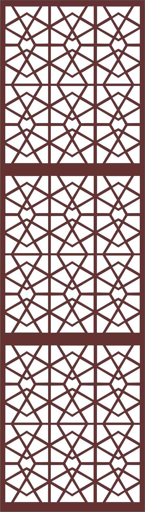 طرح یکپارچه حفاظ پنجره برای برش لیزری - window grill seamless design for laser cutting - برای دستگاه CNC چوب و لیزر (سی ان سی)