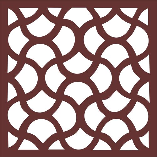 طرح پنجره جلی درز صفحه طراحی - window jali seamless screen design - برای دستگاه CNC چوب و لیزر (سی ان سی)