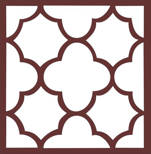 طرح پنل صفحه درز پنجره جالی برای برش لیزری - window jali seamless screen panel for laser cut ve - برای دستگاه CNC چوب و لیزر (سی ان سی)