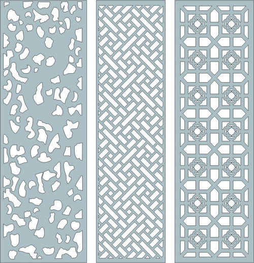 طرح‌های پنجره مشبک درز - window lattice seamless screen designs - برای دستگاه CNC چوب و لیزر (سی ان سی)